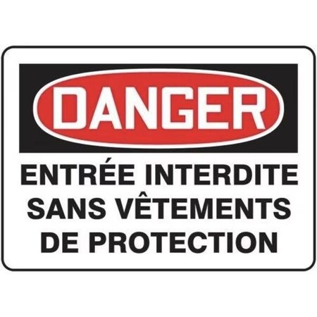 Accuform OSHA DANGER SAFETY SIGN EYE FRMPPE042VA FRMPPE042VA